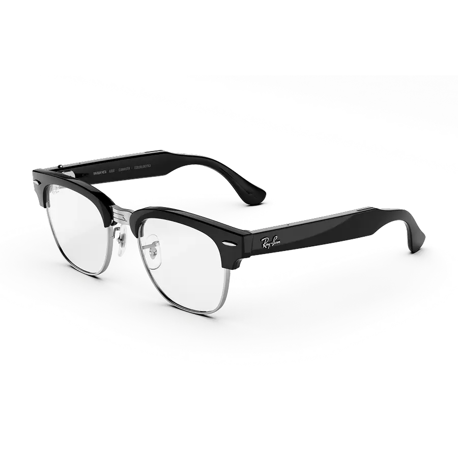 Ray-Ban Meta Clubmaster (Audio) – أسود لامع
