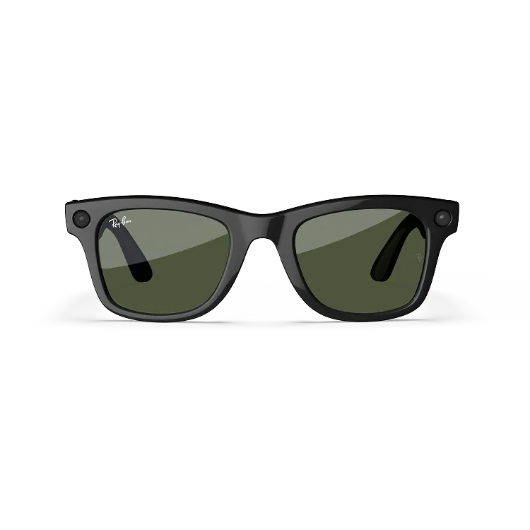 Ray-Ban Meta Wayfarer (Gen 1) – أسود لامع